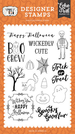 Echo Park Wickedly Cute Clear Stamps (SPO284045) (OUTLET)