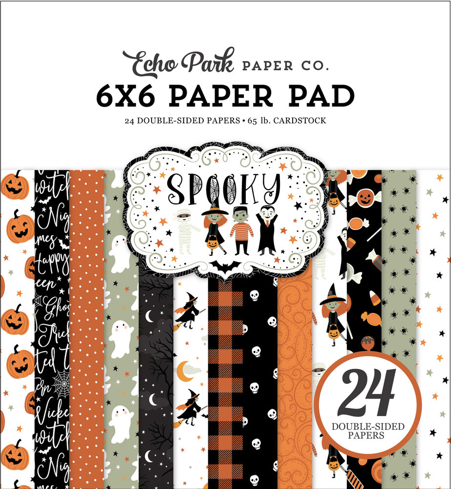 Echo Park Spooky 6x6 Inch Paper Pad (SPO284023) (DISCONTINUED) Echo Park Spooky 6x6 Inch Paper Pad (SPO284023) (DISCONTINUED)