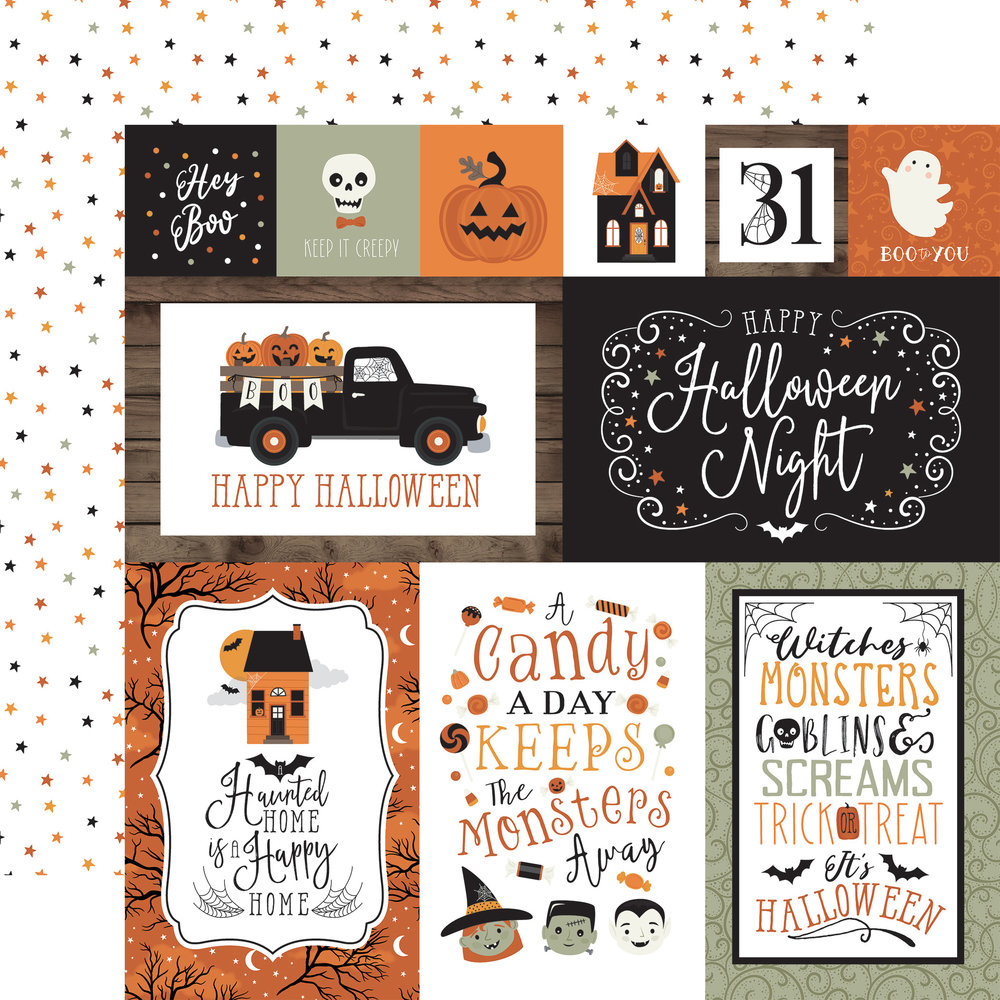 Echo Park Spooky 6x6 Inch Paper Pad (SPO284023) (OUTLET)