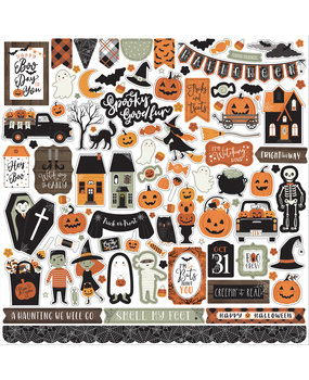 Echo Park Spooky 12x12 Inch Element Sticker (SPO284014) (DISCONTINUED)