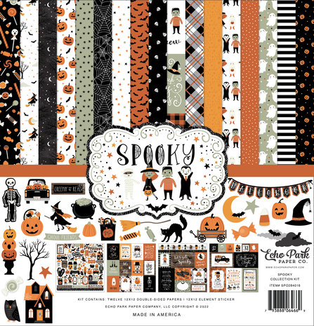Echo Park Spooky 12x12 Inch Collection Kit (SPO284016) (DISCONTINUED) Echo Park Spooky 12x12 Inch Collection Kit (SPO284016) (DISCONTINUED)