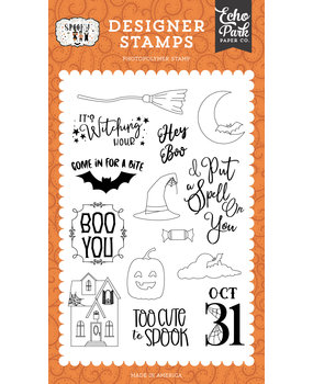 Echo Park Hey Boo Clear Stamps (SPO284044) (OUTLET)
