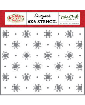 Echo Park Magic Of Snowfall Stencil (MOC286033) (OUTLET)