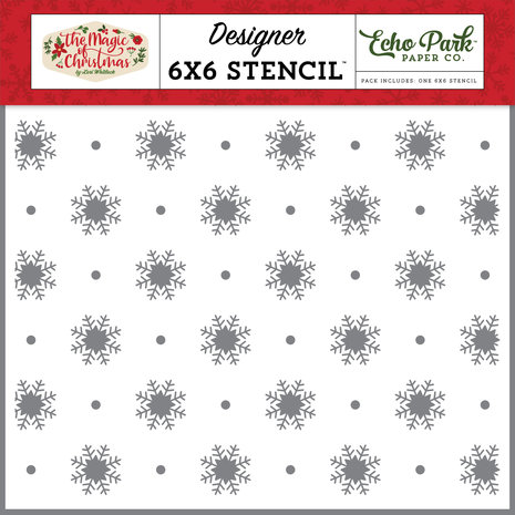 Echo Park Magic Of Snowfall Stencil (MOC286033) (DISCONTINUED) Echo Park Magic Of Snowfall Stencil (MOC286033) (DISCONTINUED)