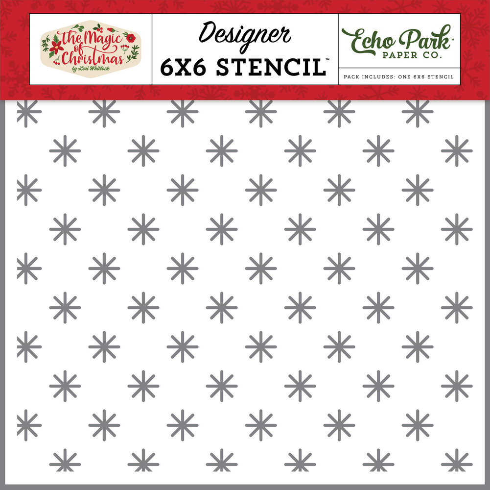 Echo Park Simple Snow Stencil (MOC286034) (OUTLET)
