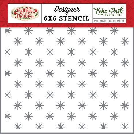 Echo Park Simple Snow Stencil (MOC286034) (OUTLET)