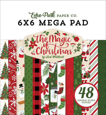 Echo Park The Magic Of Christmas 6x6 Inch Cardmakers Mega Pad (MOC286031) (DISCONTINUED) Echo Park The Magic Of Christmas 6x6 Inch Cardmakers Mega Pad (MOC286031) (DISCONTINUED)