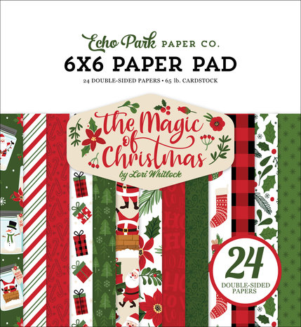 Echo Park The Magic Of Christmas 6x6 Inch Paper Pad (MOC286023) (DISCONTINUED) Echo Park The Magic Of Christmas 6x6 Inch Paper Pad (MOC286023) (DISCONTINUED)