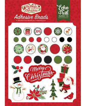 Echo Park The Magic Of Christmas Adhesive Brads (MOC286020) (DISCONTINUED) Echo Park The Magic Of Christmas Adhesive Brads (MOC286020) (DISCONTINUED)
