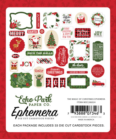 Echo Park The Magic Of Christmas Ephemera (MOC286024) (DISCONTINUED) Echo Park The Magic Of Christmas Ephemera (MOC286024) (DISCONTINUED)