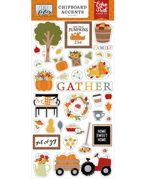Echo Park Fall Fever Chipboard Accents (FAF285021) (OUTLET)