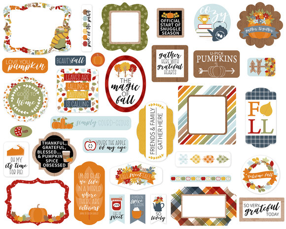 Echo Park Fall Fever Ephemera (FAF285024) (OUTLET)