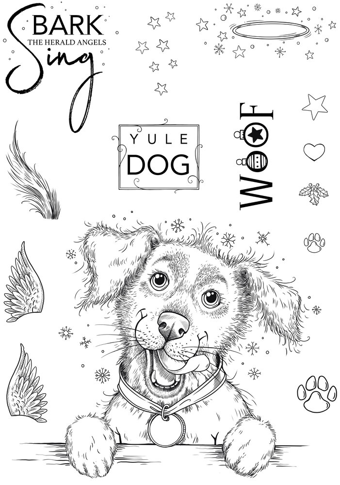 Pink Ink Designs Bark The Herald Angels Sing A5 Clear Stamps (PI178) (OUTLET) Pink Ink Designs Bark The Herald Angels Sing A5 Clear Stamps (PI178) (OUTLET)