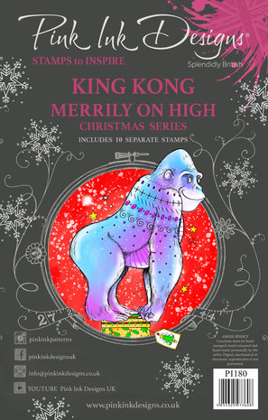 Pink Ink Designs King Kong Merrily On High A5 Clear Stamps (PI180) (OUTLET) Pink Ink Designs King Kong Merrily On High A5 Clear Stamps (PI180) (OUTLET)