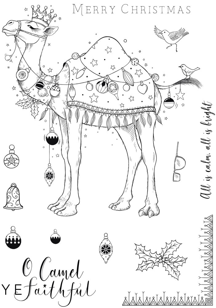 Pink Ink Designs O Camel Ye Faithful A5 Clear Stamps (PI177) (OUTLET) Pink Ink Designs O Camel Ye Faithful A5 Clear Stamps (PI177) (OUTLET)