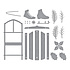 Winter Welcome Sled Etched Dies (S4-1219) Winter Welcome Sled Etched Dies (S4-1219)