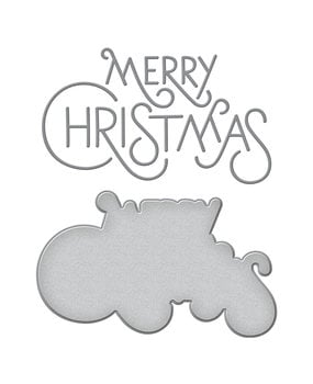 Spellbinders Stylish Merry Christmas Etched Dies (S4-1222) (OUTLET)