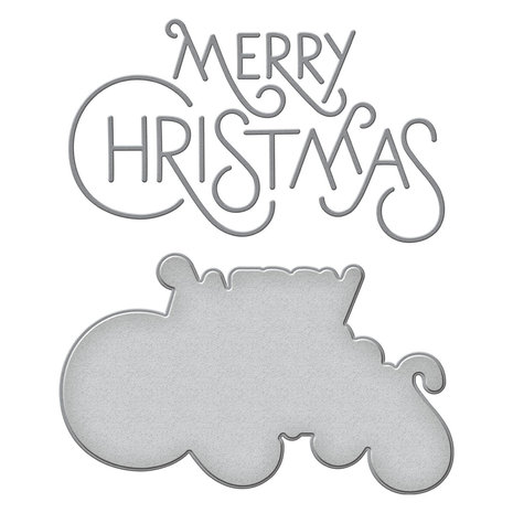 Spellbinders Stylish Merry Christmas Etched Dies (S4-1222) (OUTLET) Spellbinders Stylish Merry Christmas Etched Dies (S4-1222) (OUTLET)