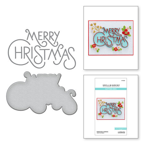 Spellbinders Stylish Merry Christmas Etched Dies (S4-1222) (OUTLET) Spellbinders Stylish Merry Christmas Etched Dies (S4-1222) (OUTLET)