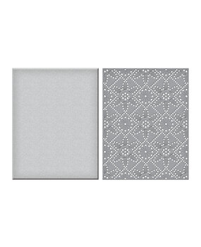 Spellbinders Stitched Petal Diamond Background Etched Dies (S5-529) (OUTLET)