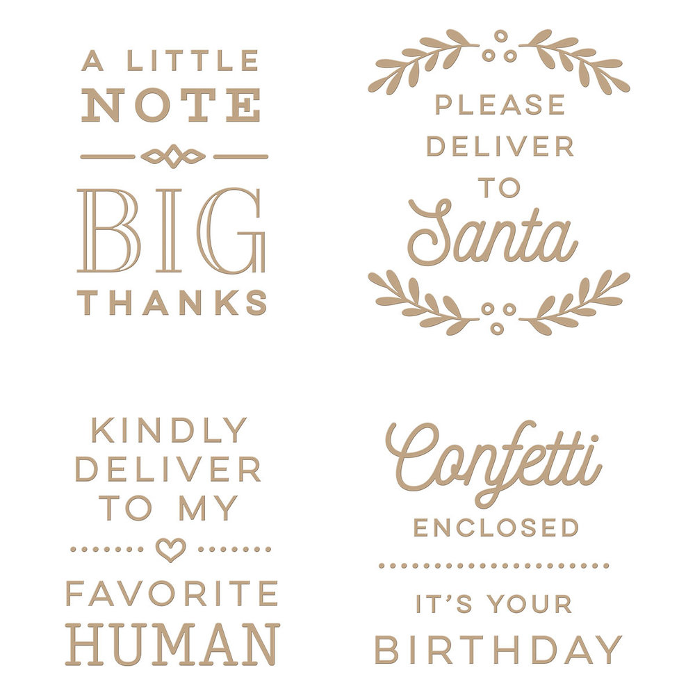 Spellbinders All-Occasion Mailbox Greetings Glimmer Hot Foil Plate (GLP-351) (OUTLET)