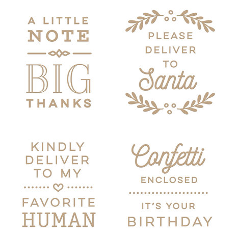 Spellbinders All-Occasion Mailbox Greetings Glimmer Hot Foil Plate (GLP-351) (OUTLET)