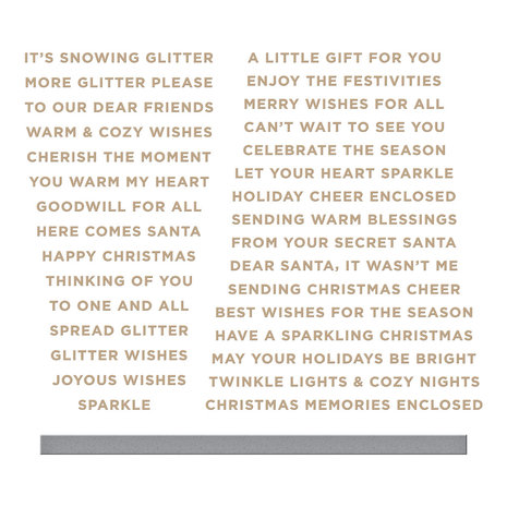 Spellbinders Glitter Wishes Glimmer Hot Foil Plate & Die (GLP-347) (OUTLET)