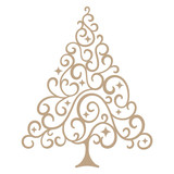 Spellbinders Flourished Tree Glimmer Hot Foil Plate (GLP-336) (OUTLET)
