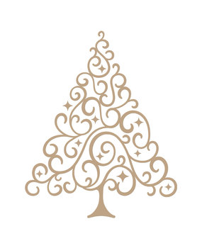 Spellbinders Flourished Tree Glimmer Hot Foil Plate (GLP-336) (OUTLET)