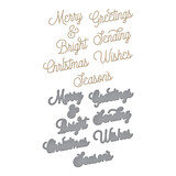 Spellbinders Merry Glimmer Sentiments Glimmer Hot Foil Plate & Die (GLP-346) (OUTLET)