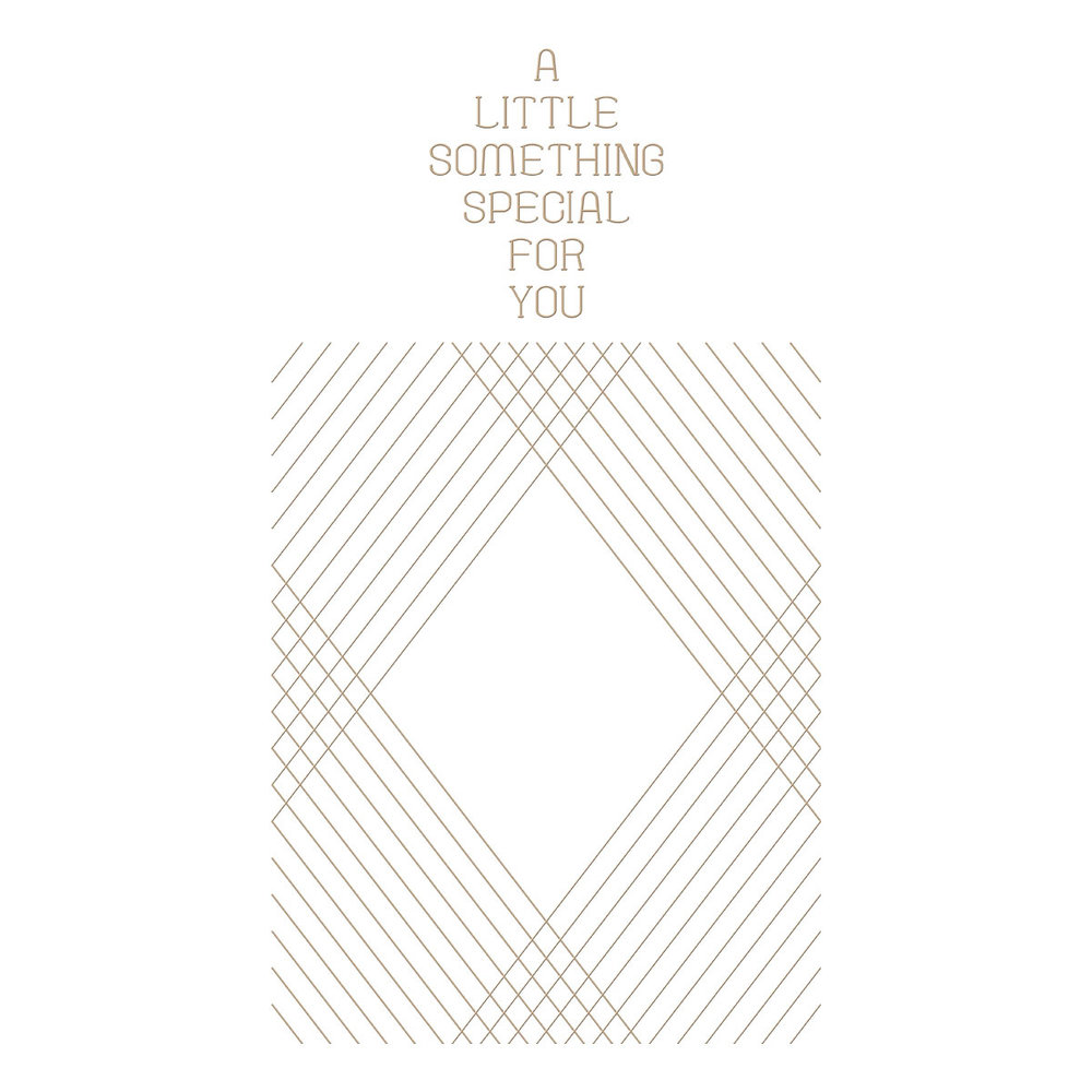 Spellbinders Crossed Lines Cardfront Hot Foil Plate (GLP-344) (OUTLET)