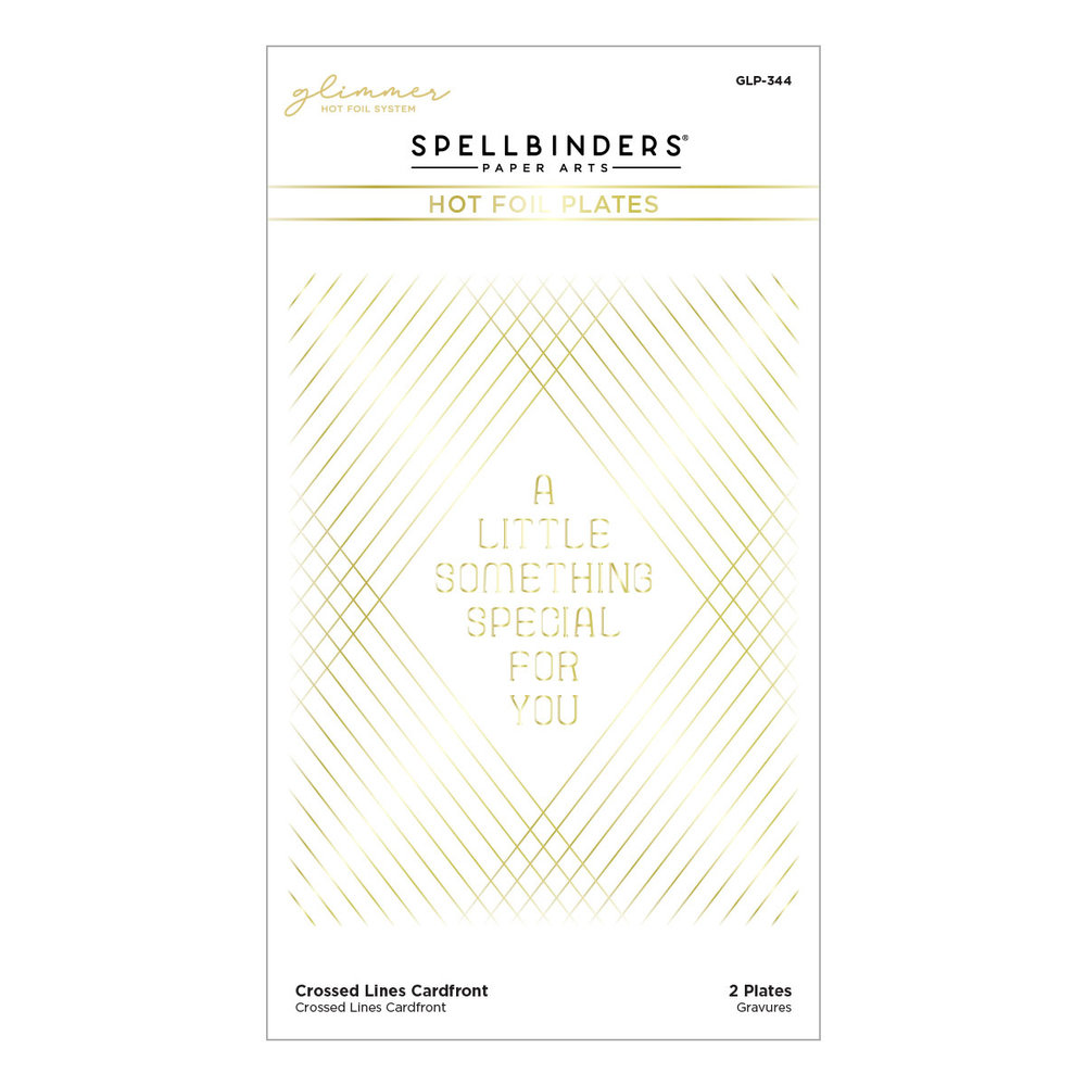 Spellbinders Crossed Lines Cardfront Hot Foil Plate (GLP-344) (OUTLET) Spellbinders Crossed Lines Cardfront Hot Foil Plate (GLP-344) (OUTLET)