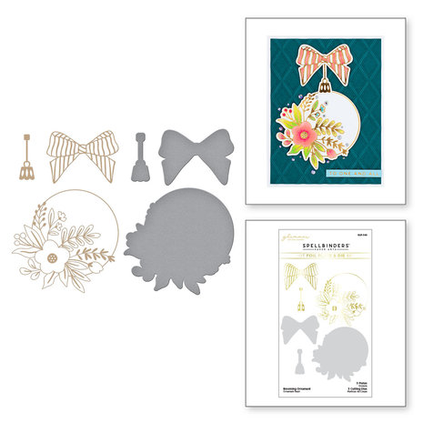Spellbinders Blooming Ornament Glimmer Hot Foil Plate & Die (GLP-349) (OUTLET)