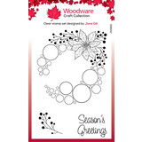 Woodware Big Bubble Poinsettia Ring Clear Stamps (JGS821) (OUTLET)