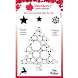 Woodware Big Bubble Christmas Tree Clear Stamps (JGS818) (OUTLET)