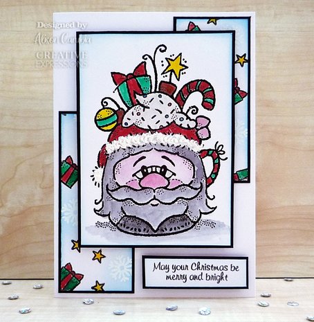 Woodware Santa Cup Clear Stamps (FRS939) (OUTLET) Woodware Santa Cup Clear Stamps (FRS939) (OUTLET)