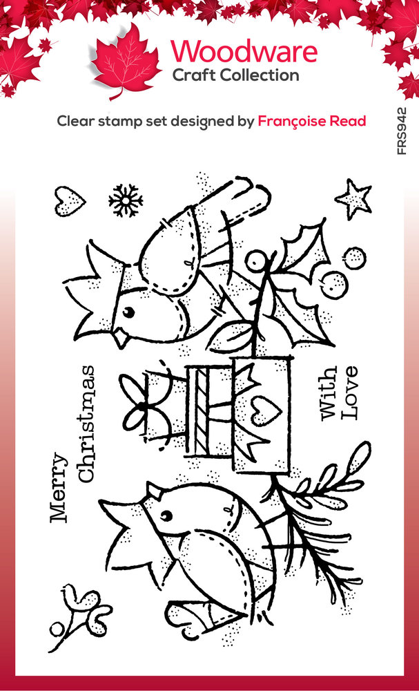 Woodware Robin Party Clear Stamps (FRS942) (OUTLET) Woodware Robin Party Clear Stamps (FRS942) (OUTLET)