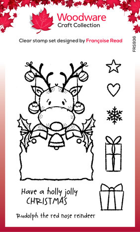 Woodware Festive Rudolph Clear Stamps (FRS936) (OUTLET) Woodware Festive Rudolph Clear Stamps (FRS936) (OUTLET)