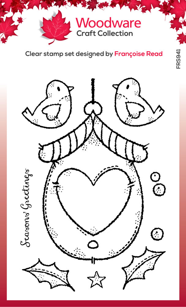 Woodware Christmas Birdhouse Clear Stamps (FRS941) (OUTLET) Woodware Christmas Birdhouse Clear Stamps (FRS941) (OUTLET)