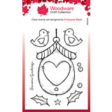 Woodware Christmas Birdhouse Clear Stamps (FRS941) (OUTLET)