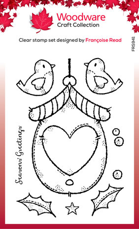 Woodware Christmas Birdhouse Clear Stamps (FRS941) (OUTLET) Woodware Christmas Birdhouse Clear Stamps (FRS941) (OUTLET)