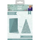 Crafter's Companion Frosty and Bright Metal Die Christmas Tree Edge'able (S-FRBR-MD-CTED) (OUTLET)