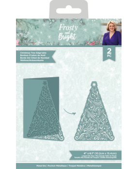 Crafter's Companion Frosty and Bright Metal Die Christmas Tree Edge'able (S-FRBR-MD-CTED) (OUTLET)