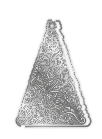 Crafter's Companion Frosty and Bright Metal Die Christmas Tree Edge'able (S-FRBR-MD-CTED) (OUTLET)