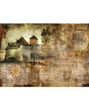 Re-Design with Prima Hilltop Castle A1 Decor Rice Paper (660543) (DISCONTINUED)