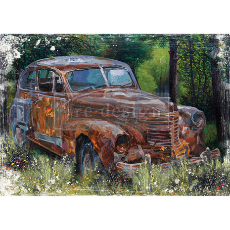 Re-Design with Prima This Rusty Car A1 Decor Rice Paper (659752) (DISCONTINUED) Re-Design with Prima This Rusty Car A1 Decor Rice Paper (659752) (DISCONTINUED)