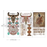 Re-Design with Prima Wild West 6x12 Inch Decor Transfers (658946) (DISCONTINUED)