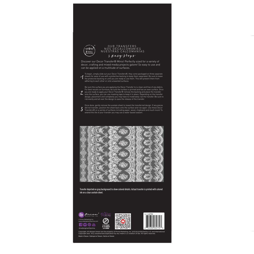 Re-Design with Prima Vintage Wallpaper 6x12 Inch Decor Transfers (657703) (DISCONTINUED) Re-Design with Prima Vintage Wallpaper 6x12 Inch Decor Transfers (657703) (DISCONTINUED)