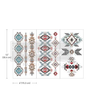Re-Design with Prima Something Tribal 6x12 Inch Decor Transfers (657628) (DISCONTINUED)