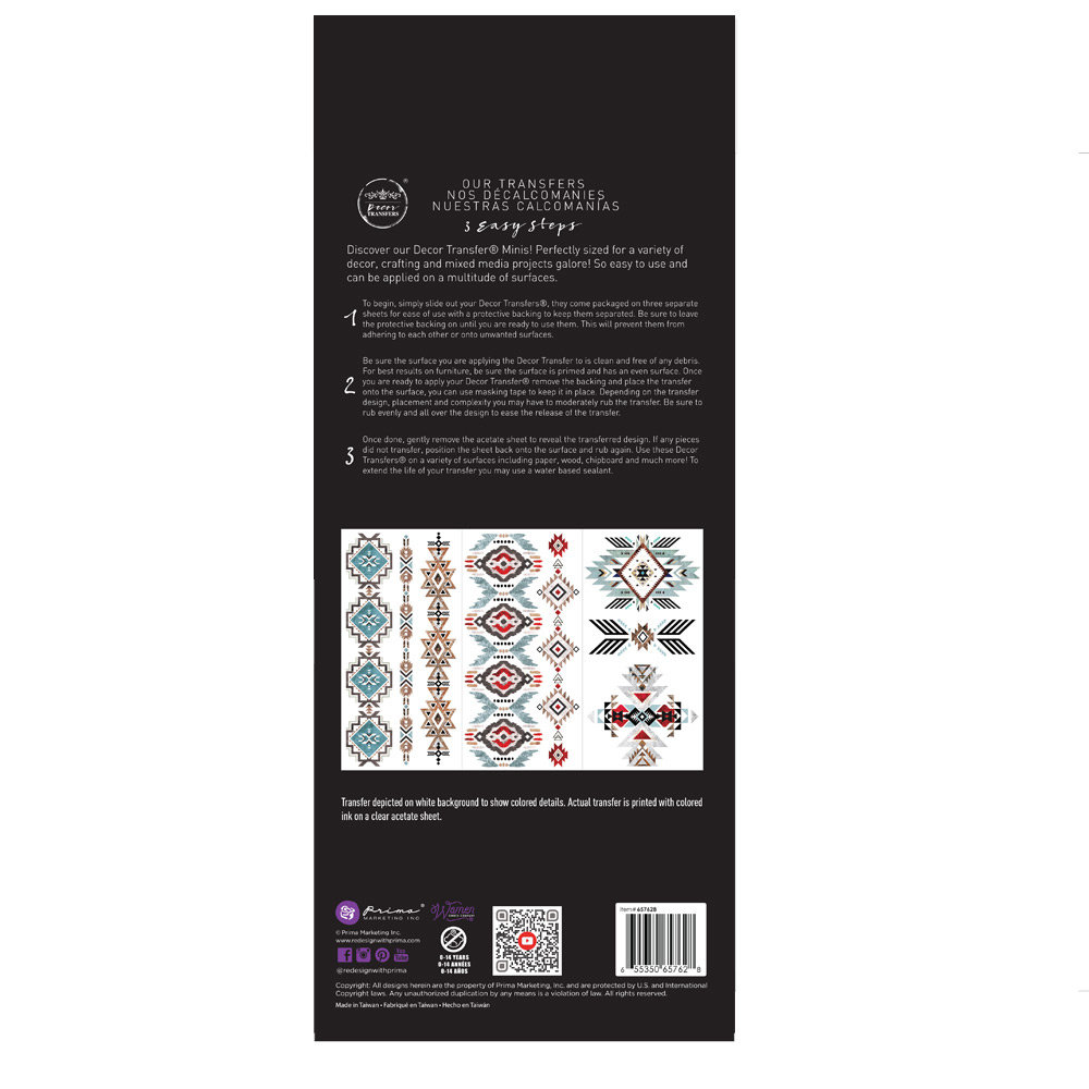Re-Design with Prima Something Tribal 6x12 Inch Decor Transfers (657628) (DISCONTINUED) Re-Design with Prima Something Tribal 6x12 Inch Decor Transfers (657628) (DISCONTINUED)